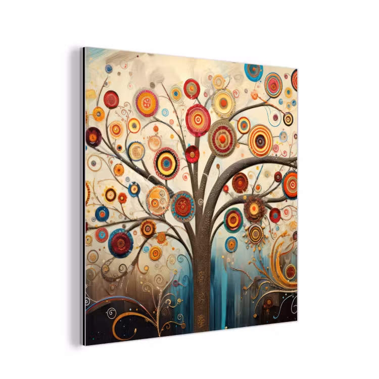 Aluminium schilderij - Boom - Tree of life - Kleur — 1