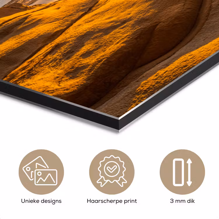 Aluminium schilderij - Grot - Zee - Horizon - Zonsondergang — 7