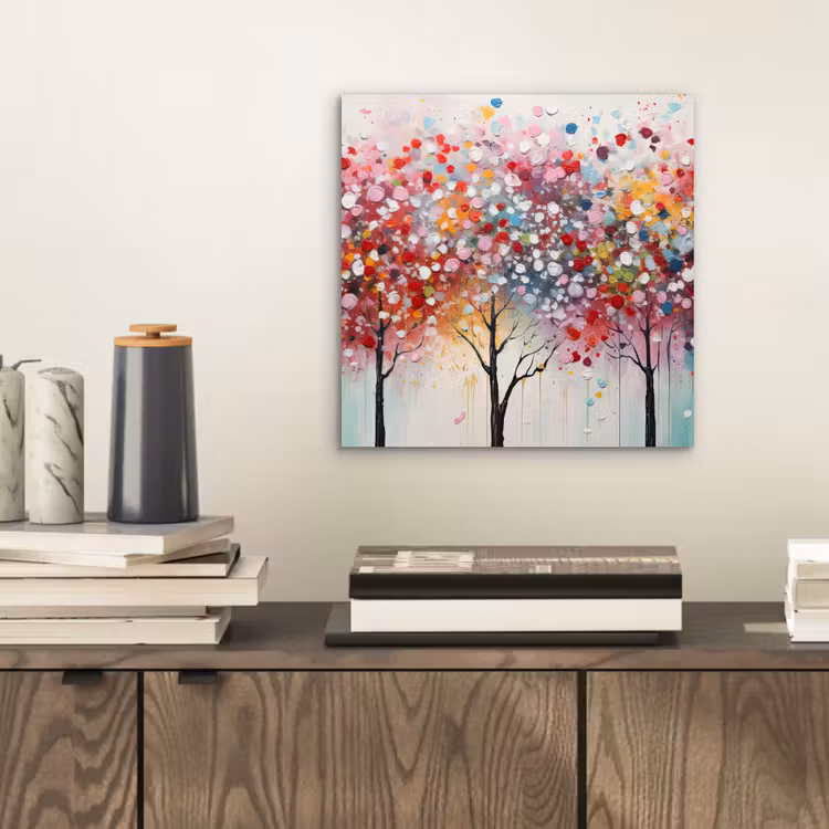 Aluminium schilderij - Kunst - Bomen - Natuur - Acryl — 2