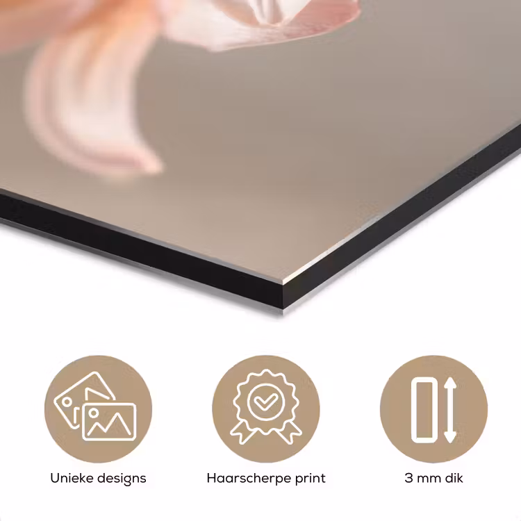 Aluminium schilderij - Lelies - Meeldraden - Roze - Wazig — 7