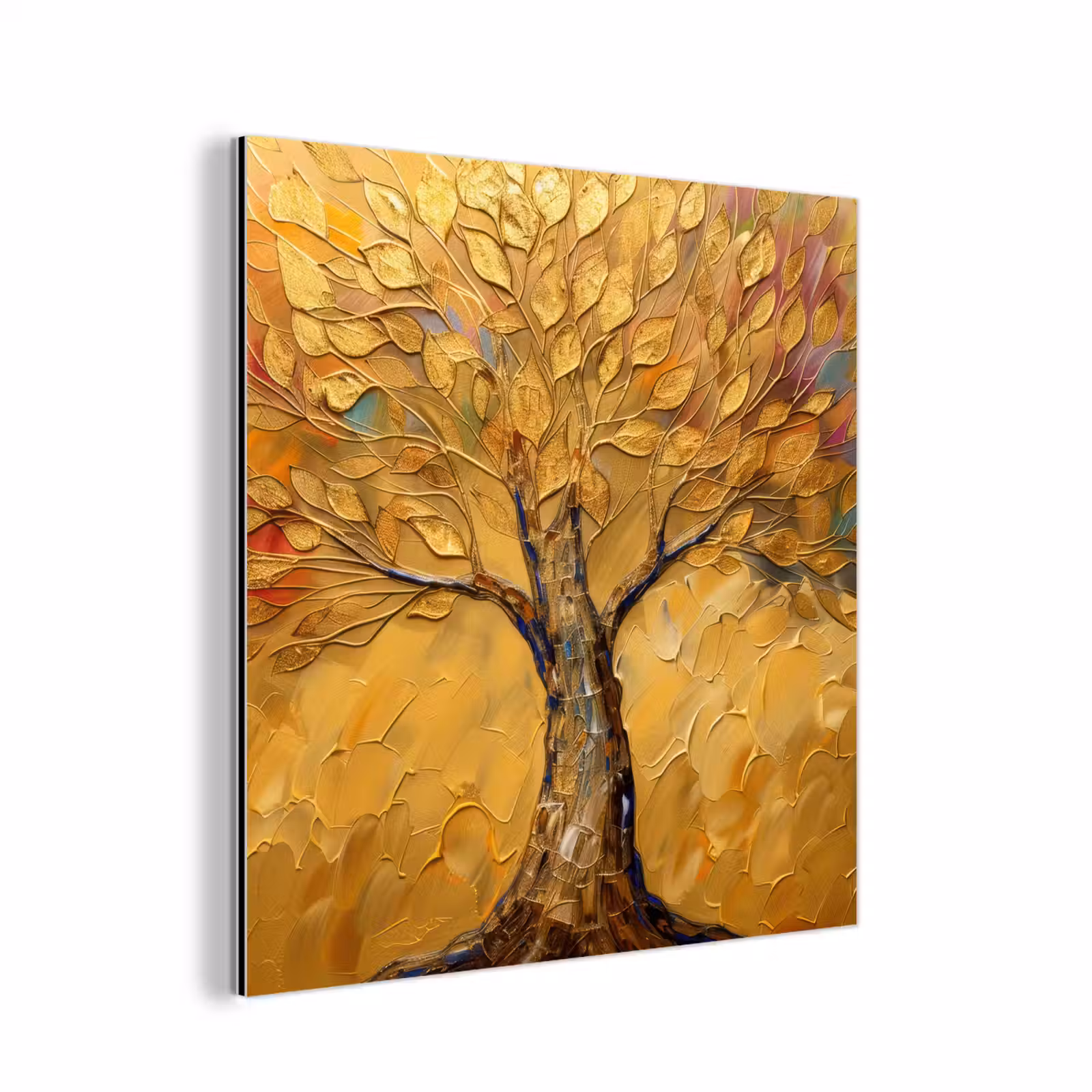 Aluminium schilderij - Goud - Boom - Abstract - Modern — 1