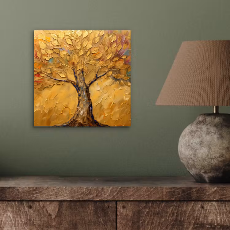 Aluminium schilderij - Goud - Boom - Abstract - Modern — 3