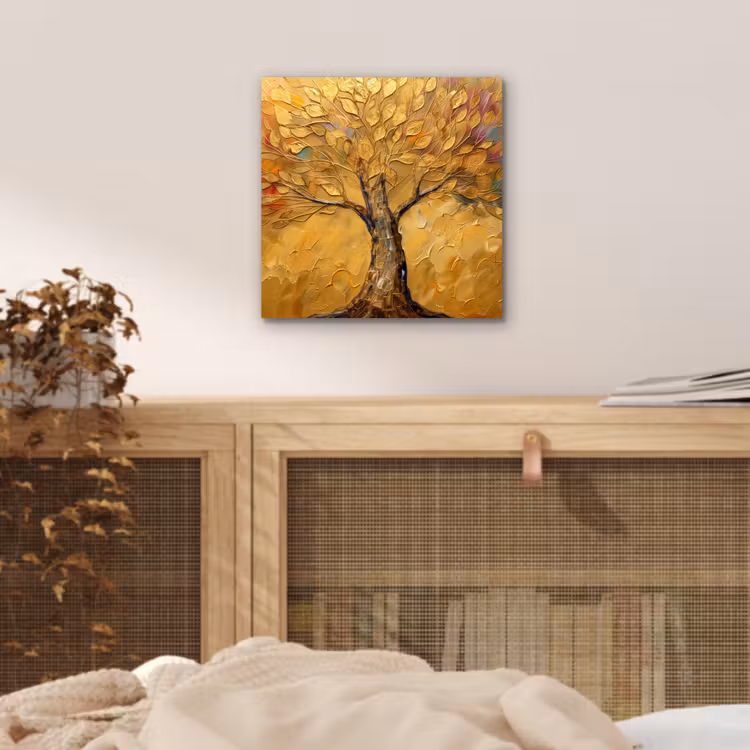 Aluminium schilderij - Goud - Boom - Abstract - Modern — 4