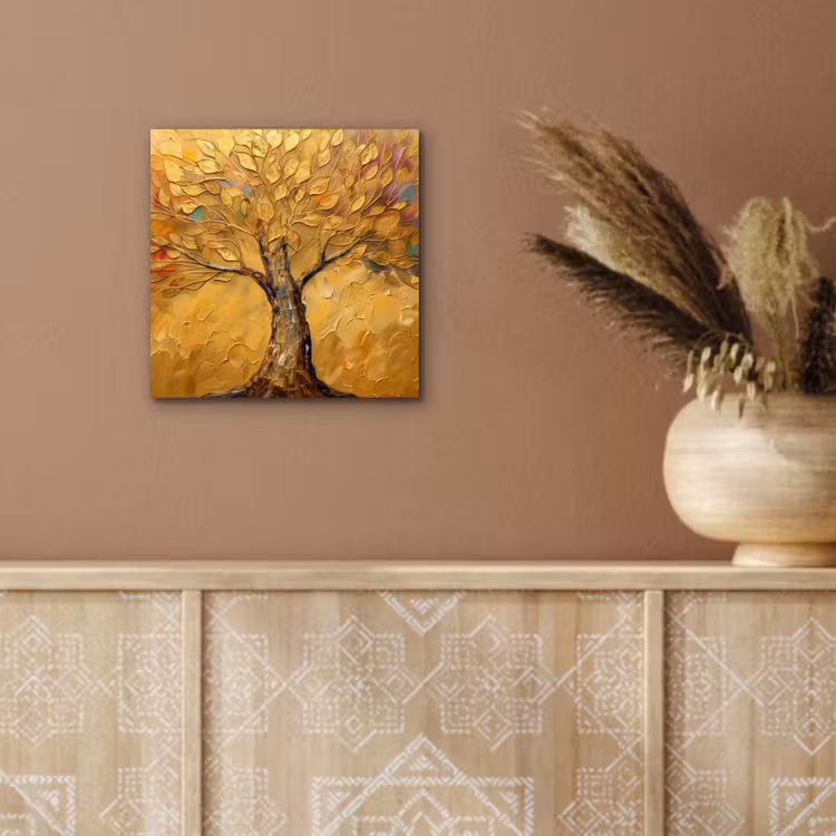 Aluminium schilderij - Goud - Boom - Abstract - Modern — 5