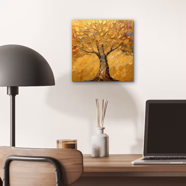 Aluminium schilderij - Goud - Boom - Abstract - Modern — 6