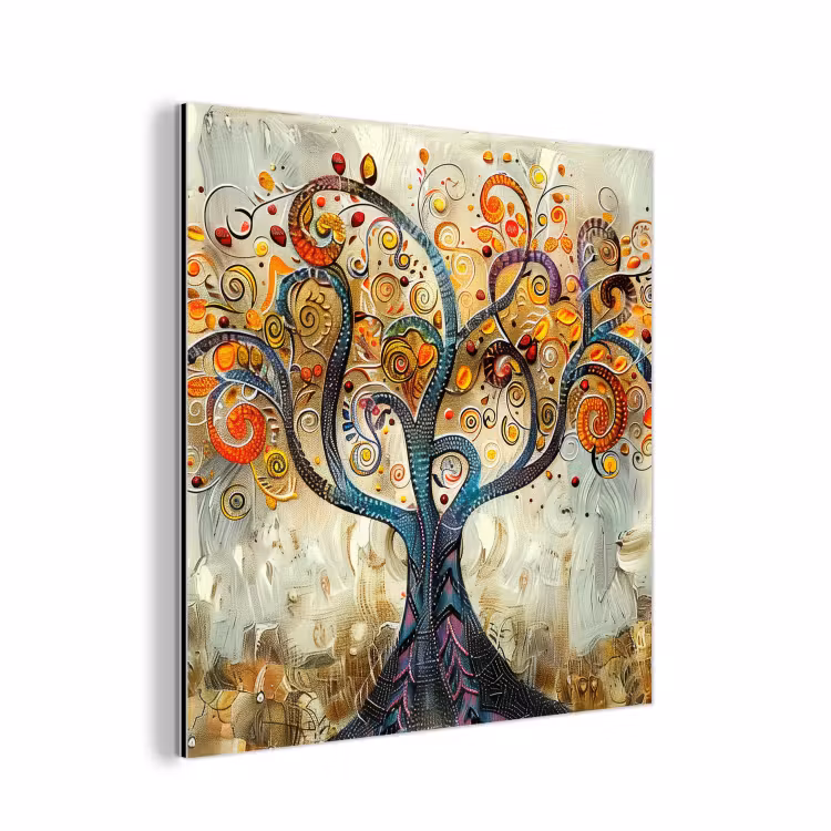 Aluminium schilderij - Kunst - Levensboom - Botanisch - Abstract — 1
