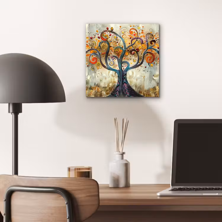Aluminium schilderij - Kunst - Levensboom - Botanisch - Abstract — 6