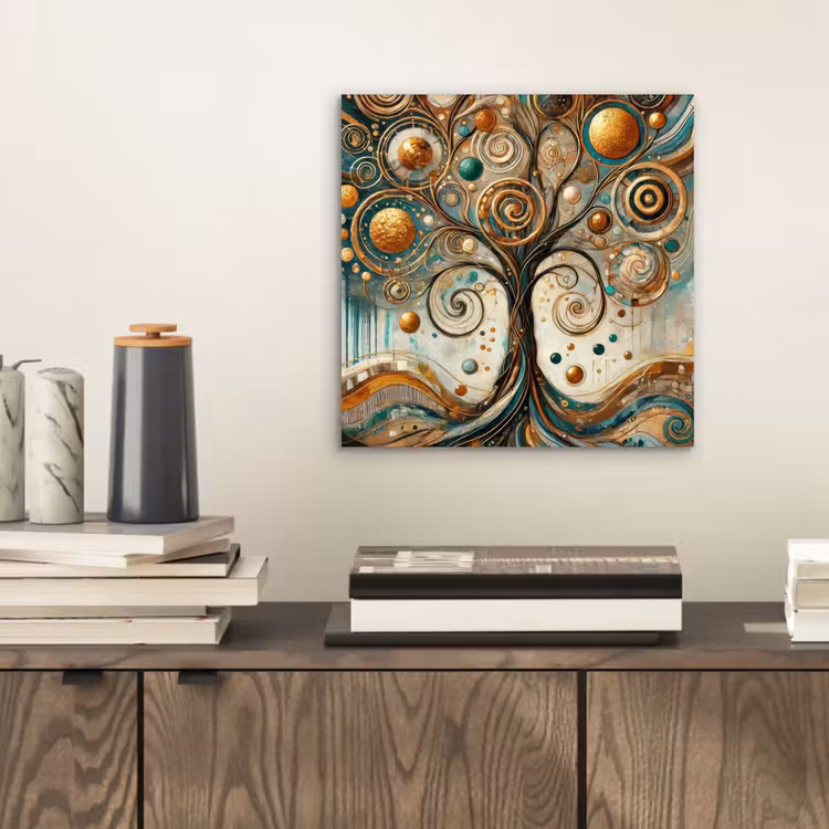 Aluminium schilderij - Levensboom - Boom - Abstract - Modern — 2