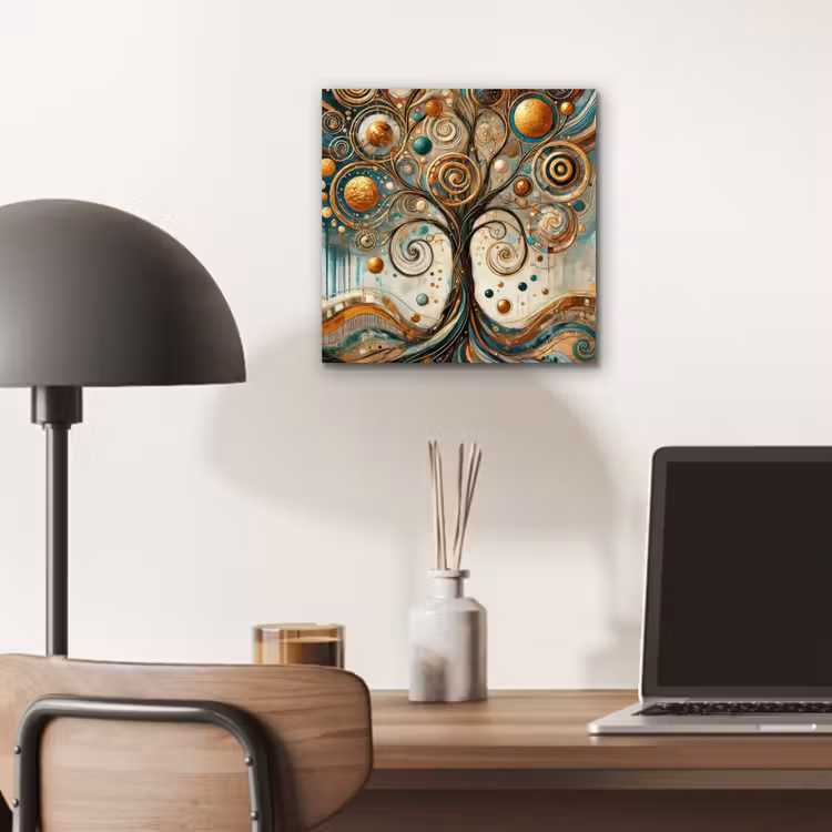 Aluminium schilderij - Levensboom - Boom - Abstract - Modern — 6