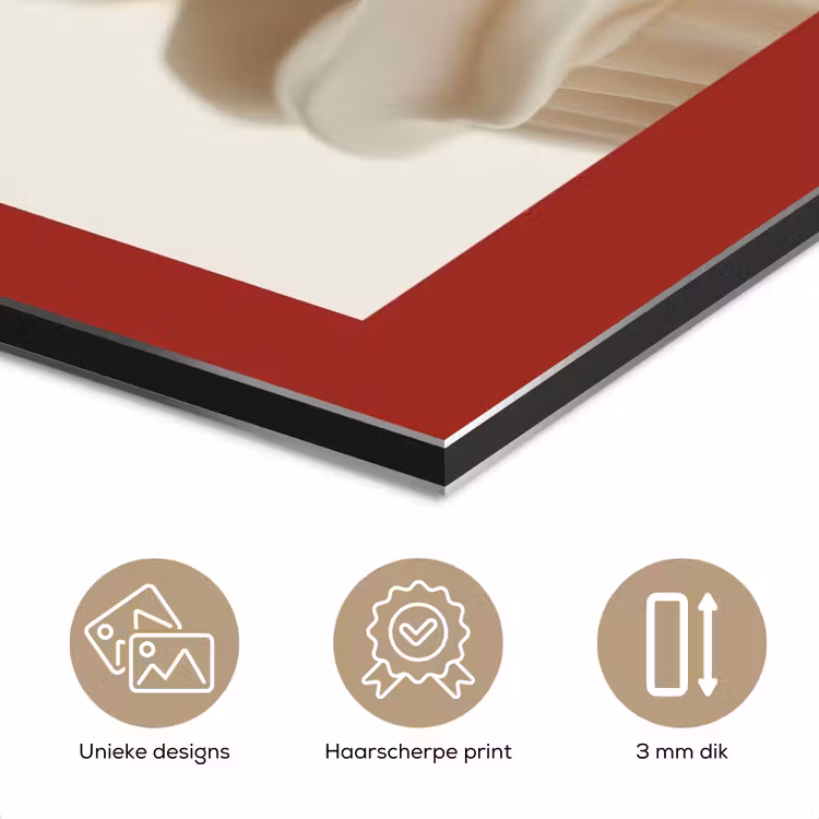 Aluminium schilderij - Cupcake - Kers - Rood — 7