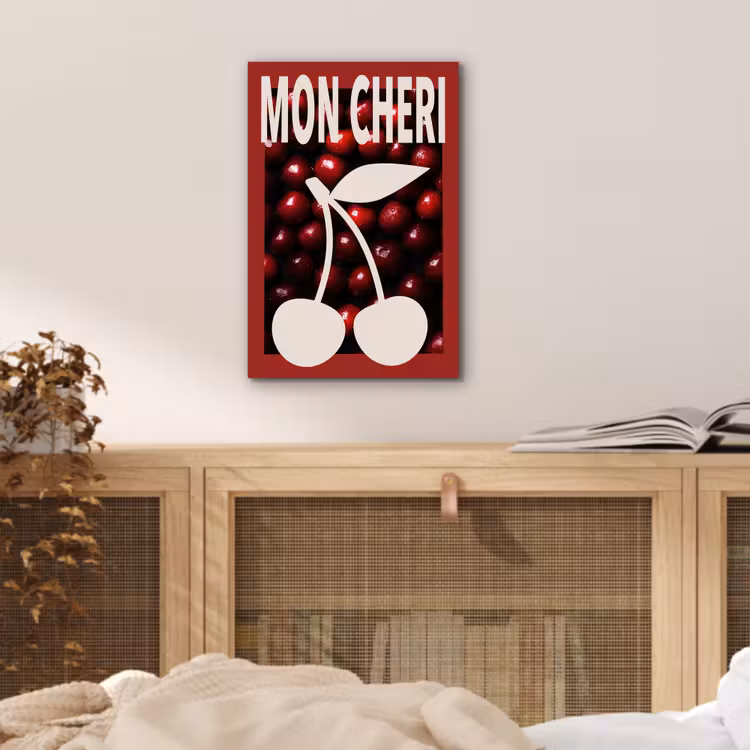 Aluminium schilderij - Kersen - Illustratie - Rood — 4