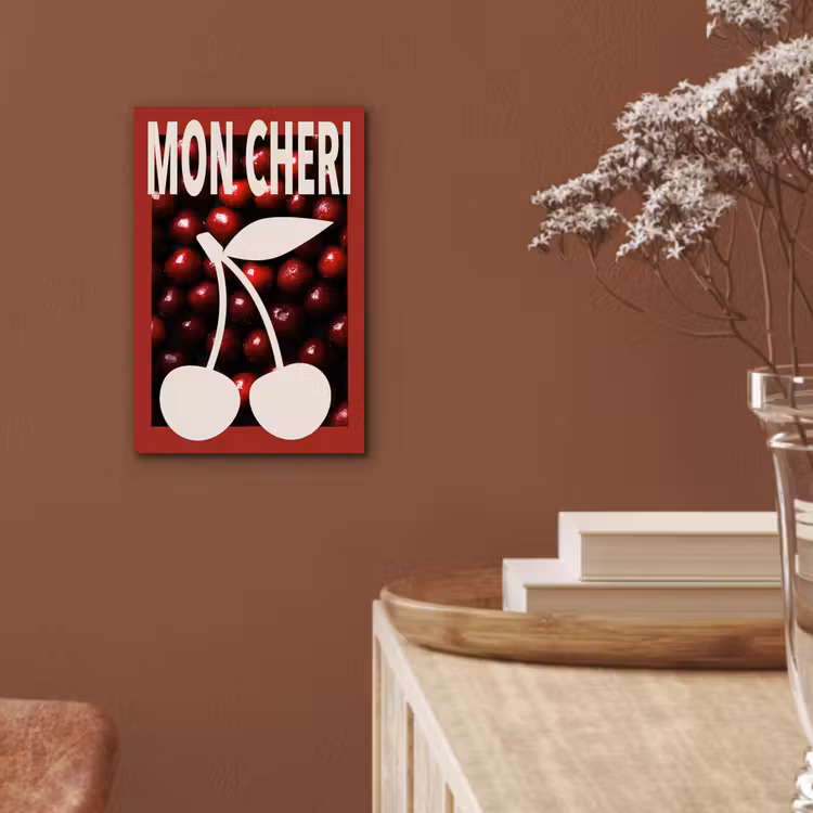 Aluminium schilderij - Kersen - Illustratie - Rood — 5