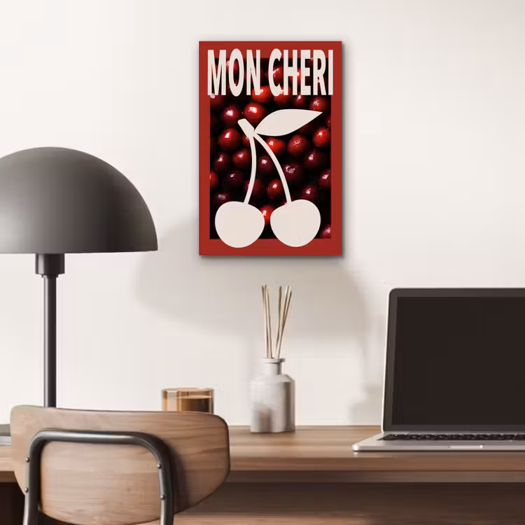 Aluminium schilderij - Kersen - Illustratie - Rood — 6