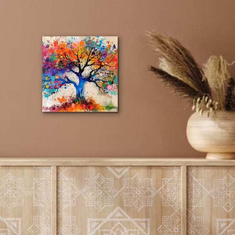 Aluminium schilderij - Levensboom - Natuur - Kleurrijk - Boom — 5