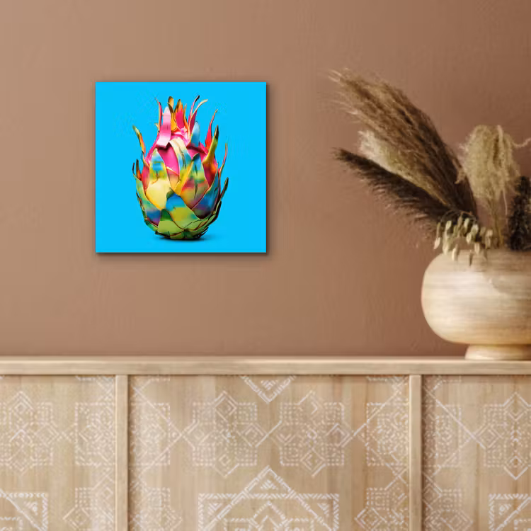 Aluminium schilderij - Drakenfruit - Blauw - Levendig — 5