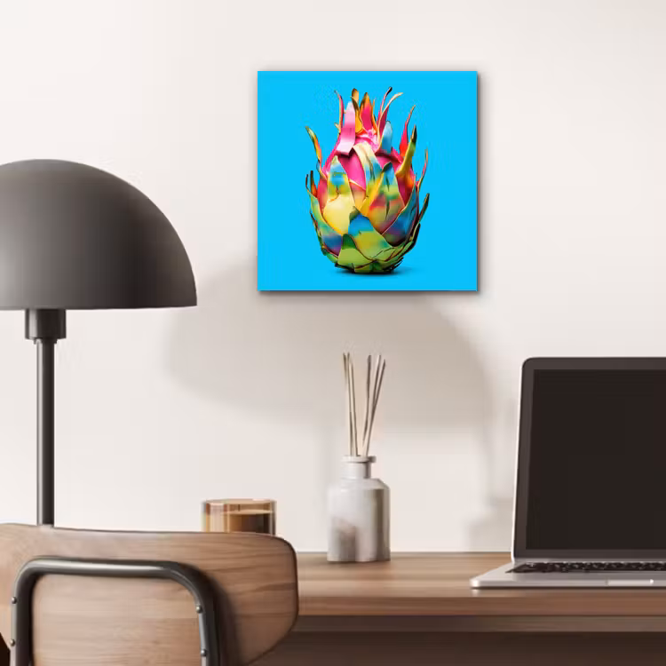 Aluminium schilderij - Drakenfruit - Blauw - Levendig — 6