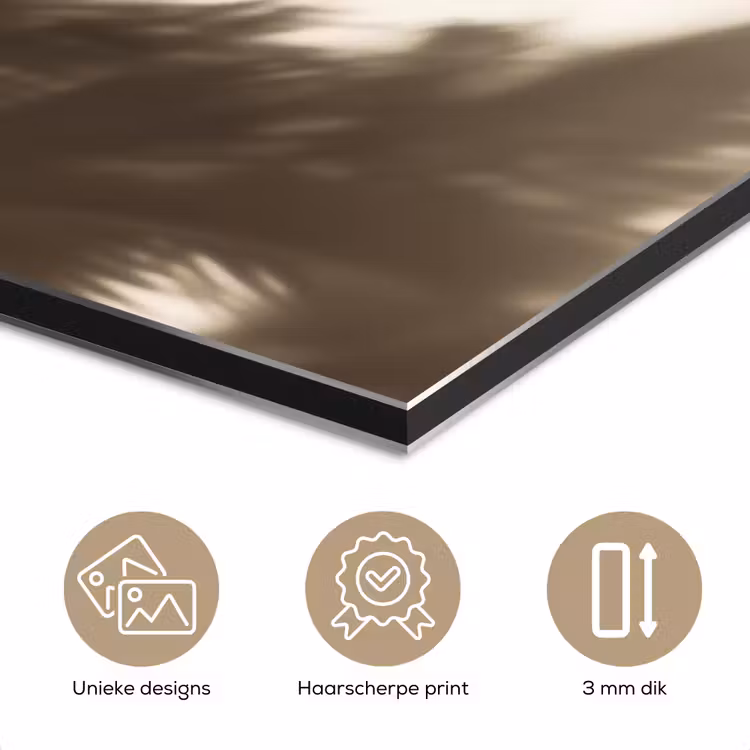 Aluminium schilderij - Badkleding - Palmbomen - Schaduw - Tropisch — 7