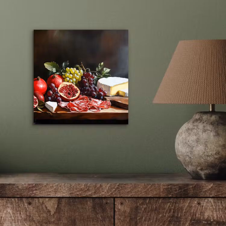 Aluminium schilderij - Borrelplank - Stilleven - Vintage — 3