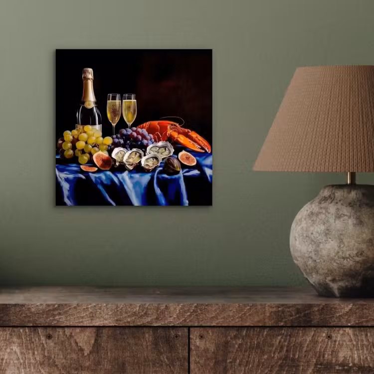 Aluminium schilderij - Champagne - Luxe - Oesters — 3