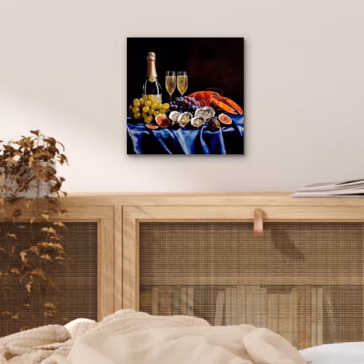 Aluminium schilderij - Champagne - Luxe - Oesters — 4