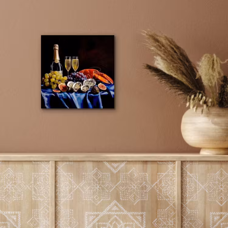 Aluminium schilderij - Champagne - Luxe - Oesters — 5