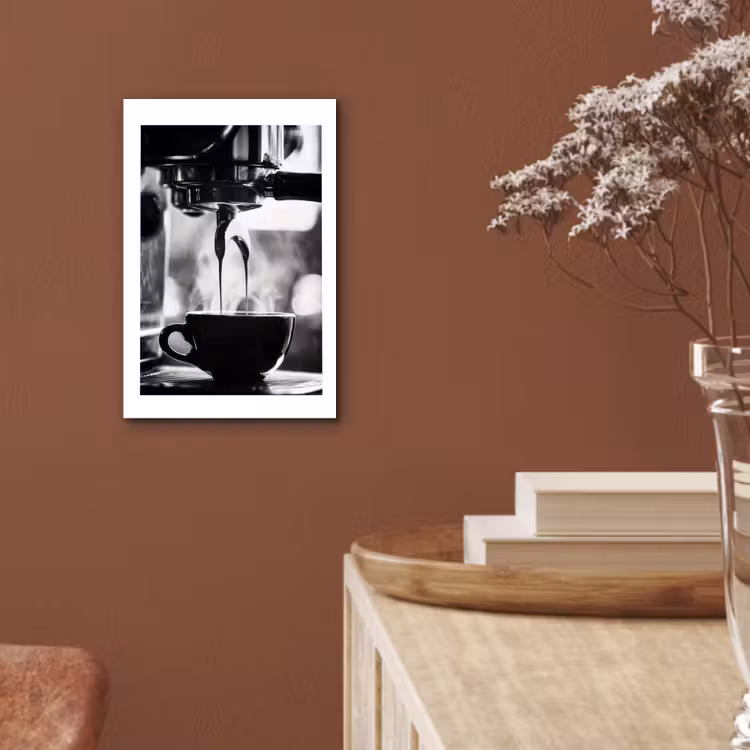 Aluminium schilderij - Coffee - Espresso - Koffiemachine - Kop — 5