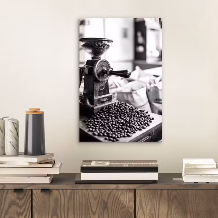 Aluminium schilderij - Koffiemolen - Gemalen - Vintage — 2