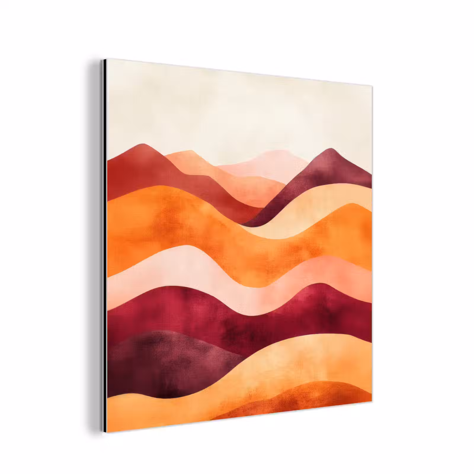 Aluminium schilderij - Abstract - Landschap - Golven — 1