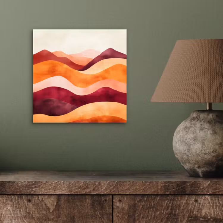 Aluminium schilderij - Abstract - Landschap - Golven — 3