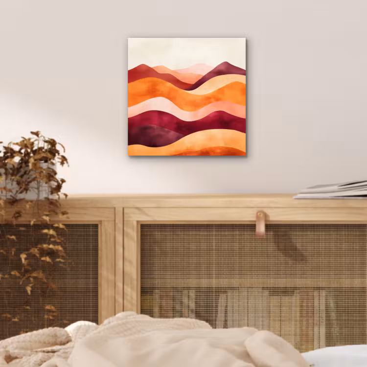 Aluminium schilderij - Abstract - Landschap - Golven — 4