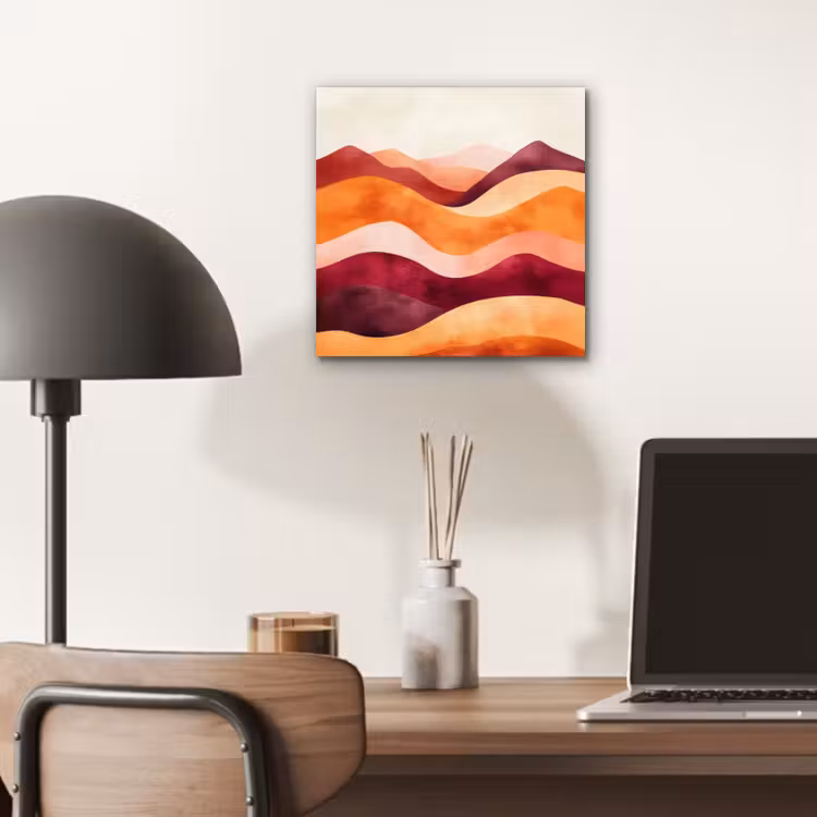 Aluminium schilderij - Abstract - Landschap - Golven — 6