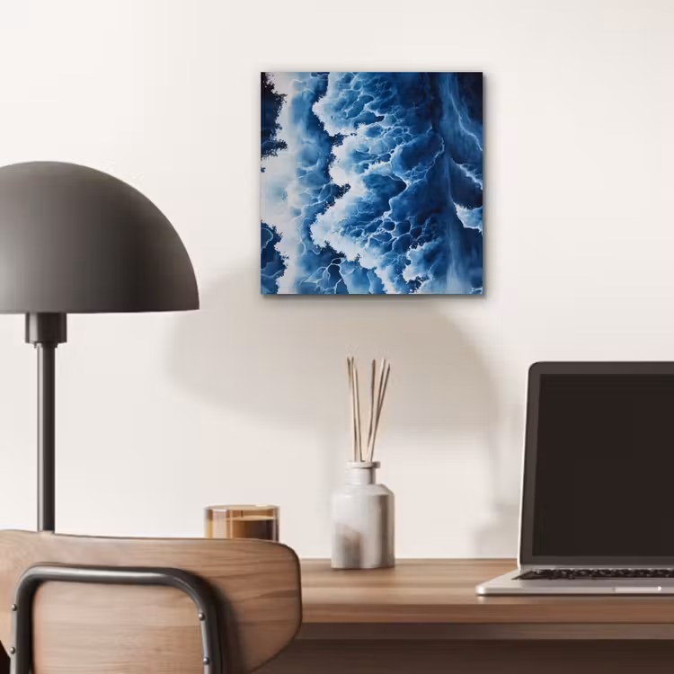 Aluminium schilderij - Golven - Blauw - Schuim — 6
