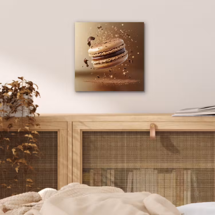 Aluminium schilderij - Chocolade - Macarons - Eten - Snoep — 4