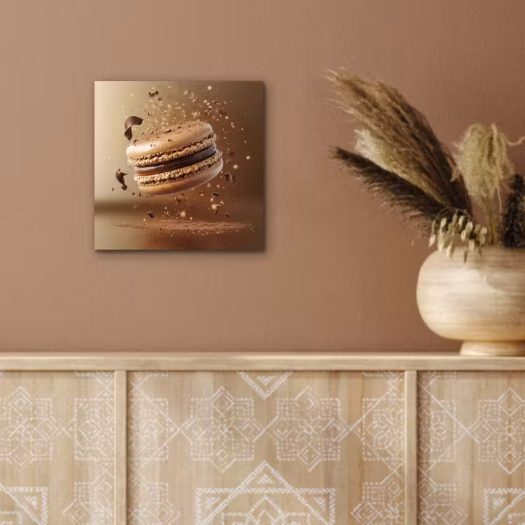 Aluminium schilderij - Chocolade - Macarons - Eten - Snoep — 5