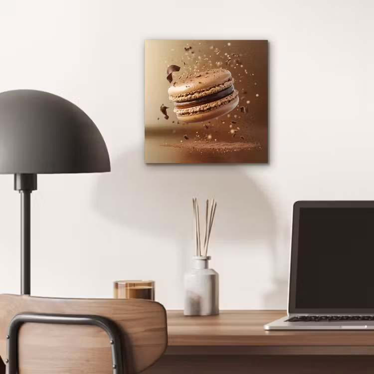 Aluminium schilderij - Chocolade - Macarons - Eten - Snoep — 6