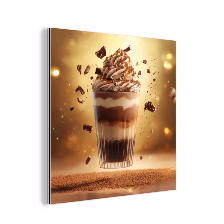 Aluminium schilderij - Dessert - Chocolade - Zoet - Eten — 1