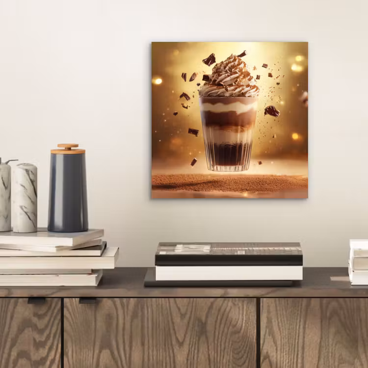 Aluminium schilderij - Dessert - Chocolade - Zoet - Eten — 2