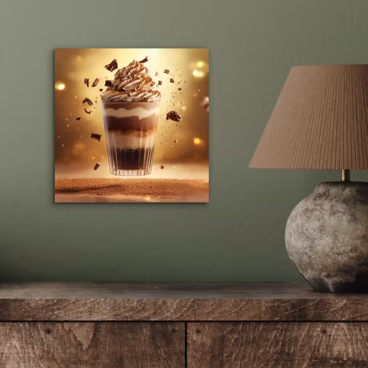 Aluminium schilderij - Dessert - Chocolade - Zoet - Eten — 3