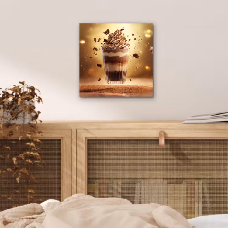 Aluminium schilderij - Dessert - Chocolade - Zoet - Eten — 4