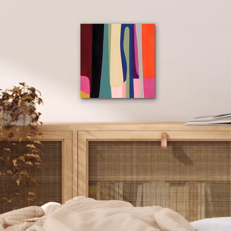 Aluminium schilderij - Kleurbanen - Verticaal - Kleurrijk — 4