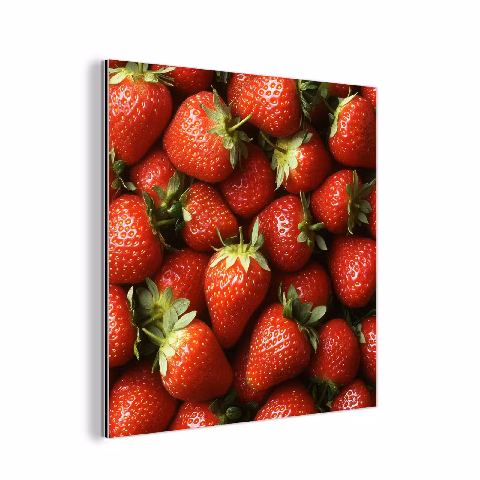Aluminium schilderij - Aardbei - Fruit - Rood — 1