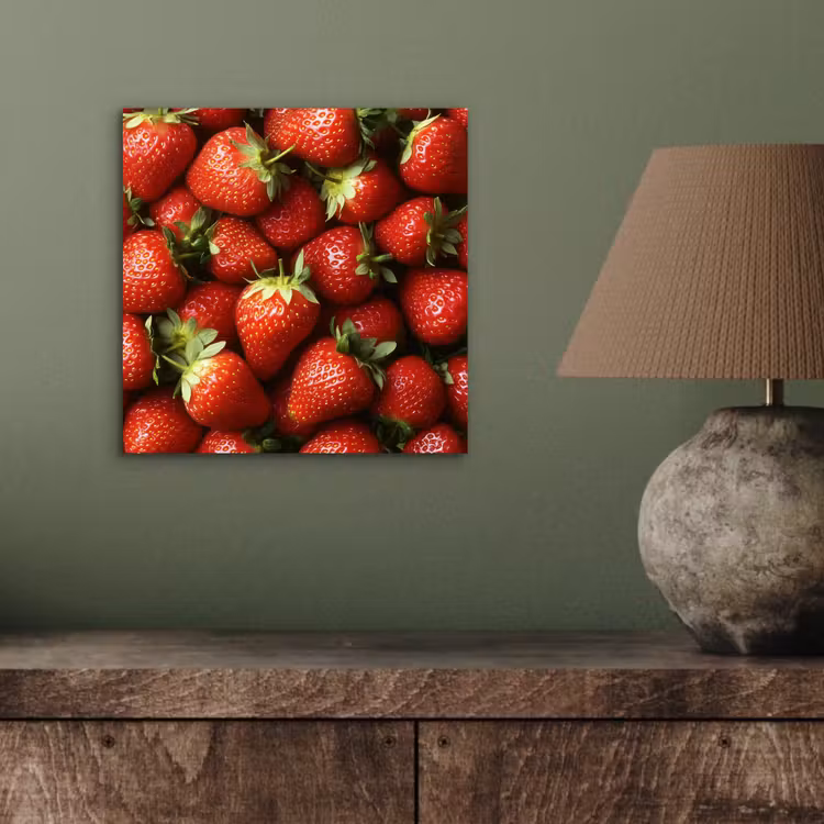 Aluminium schilderij - Aardbei - Fruit - Rood — 3