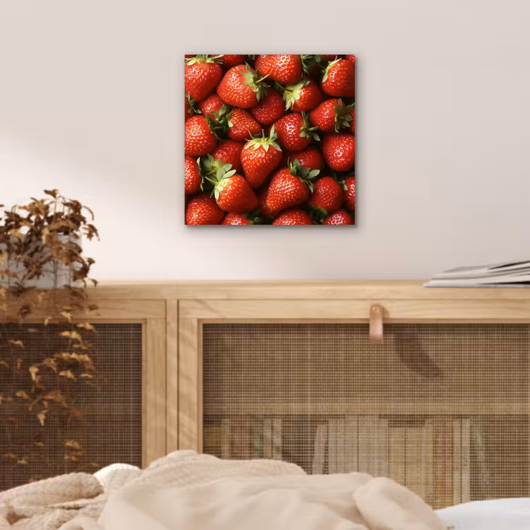 Aluminium schilderij - Aardbei - Fruit - Rood — 4