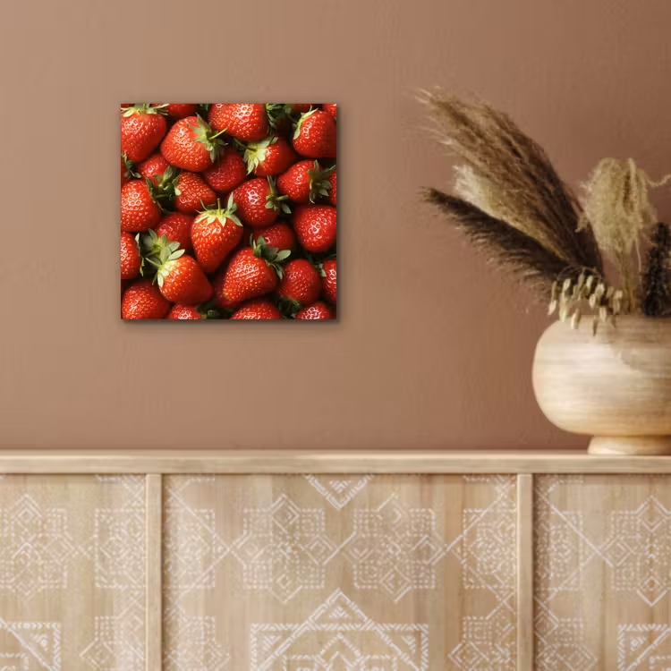 Aluminium schilderij - Aardbei - Fruit - Rood — 5