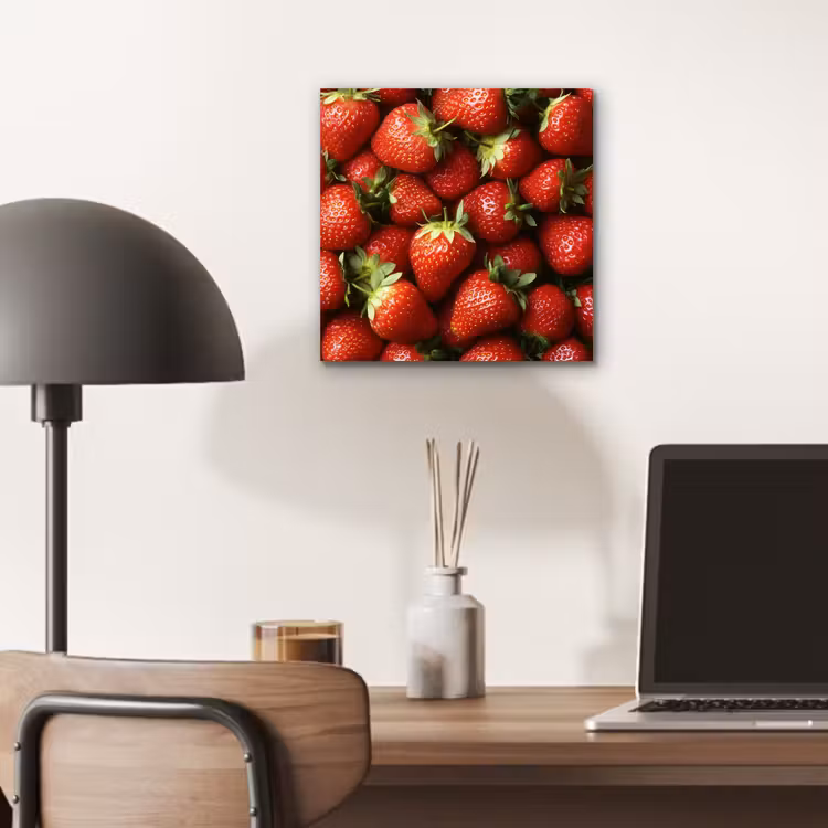 Aluminium schilderij - Aardbei - Fruit - Rood — 6