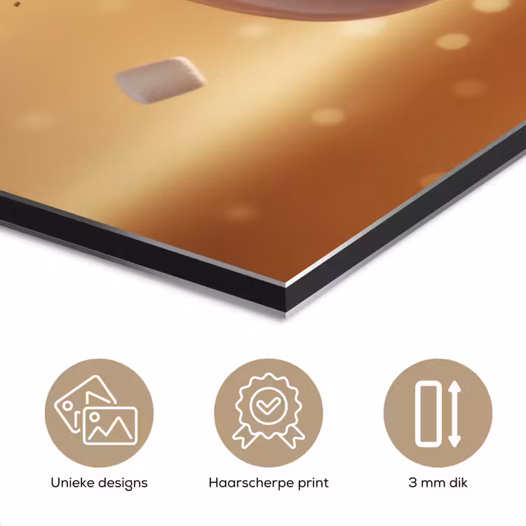Aluminium schilderij - Chocomelk - Drinken - Warm - Bruin — 7