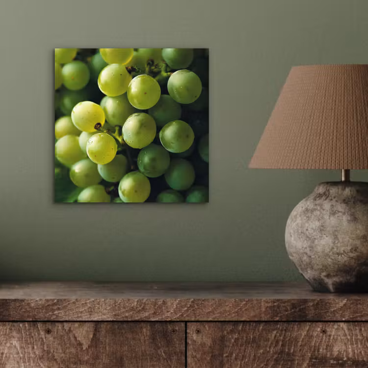 Aluminium schilderij - Druiven - Tros - Groen — 3