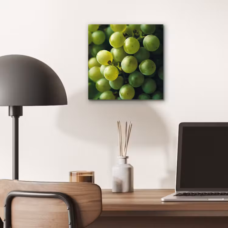 Aluminium schilderij - Druiven - Tros - Groen — 6