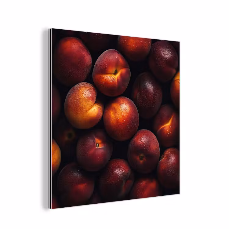 Aluminium schilderij - Fruit - Close up - Nectarines — 1