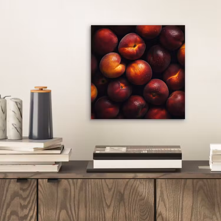 Aluminium schilderij - Fruit - Close up - Nectarines — 2